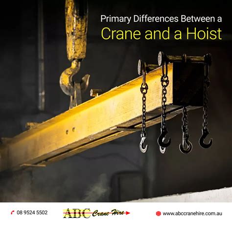 What Is The Difference Between A Crane And A Hoist