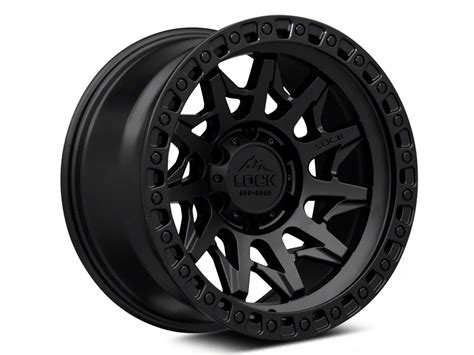 Lock Off-Road Titan Lunatic Matte Black with Matte Black Ring 6-Lug