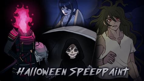 Dangan Ronpa Halloween Speedpaint Youtube