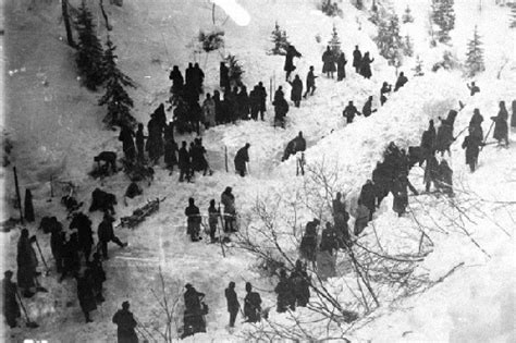 Today In World War I Alpine Avalanches Kill Thousands