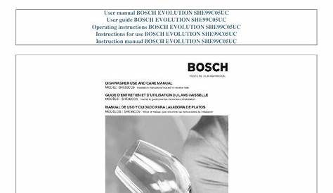 Dishwasher photo and guides: Bosch Dishwasher Installation Instructions