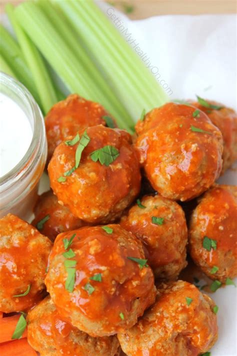 I had been craving something with a little more spice, yet a little sweet too. Buffalo Chicken Meatballs