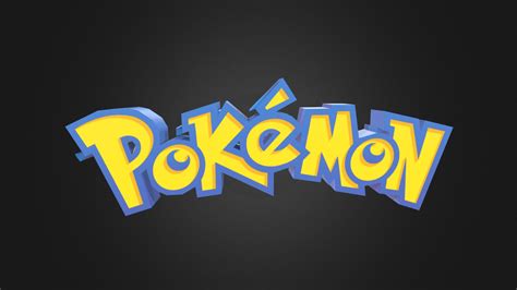 Pokémon Logo Buy Royalty Free 3d Model By Aldo Aldoay Befc8f2