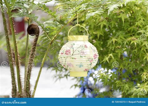 Paper Lanterns Decorated Stock Image Image Of Oriental 72010273