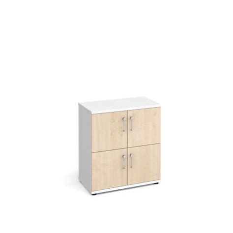Wooden Storage Lockers 4 Door White With Dmflck4dm Cupboards