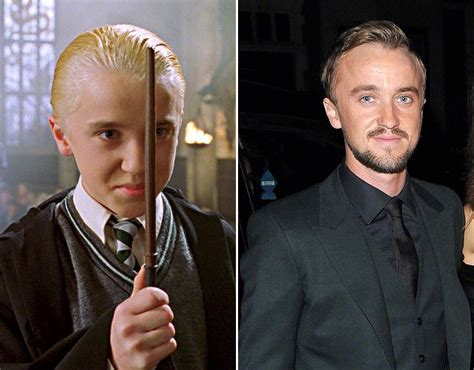 Draco Malfoy Played By Tom Felton Harry Potter Stars Then And Now