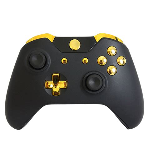 Xbox One Wireless Custom Controller Gold On Matte Black Zavvinl