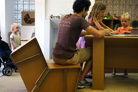 Origami Style Cardboard Furniture For Dorms Urban Nomads Faircompanies