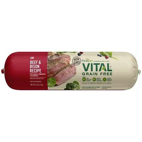 Freshpet Vital Grain Free Beef And Bison Fresh Dog Food 5 Lb Instacart
