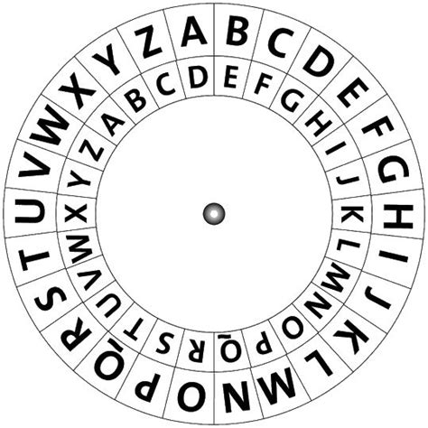 Caesar Scheibe1 539×539 Pixel Ciphers And Codes Coding Alphabet