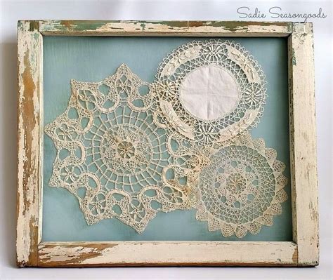 21 Totally Terrific Things You Can Do With Doilies Hometalk Framed