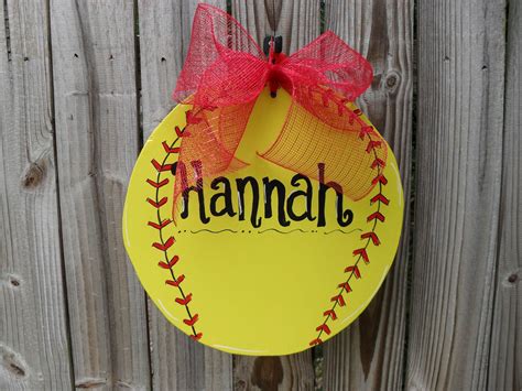 Largesoftballhandpaintedwoodsignshowbysouthernflavorsigns24