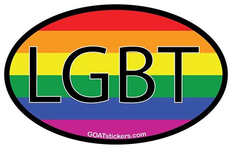 buy lgbt pride rainbow oval vinyl sticker show your lesbian pride gay pride bisexual pride