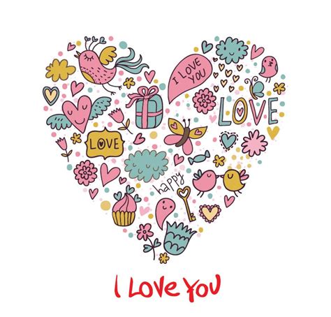 Cartoon Love Card Vector Graphic | Free Vector Graphics | All Free Web