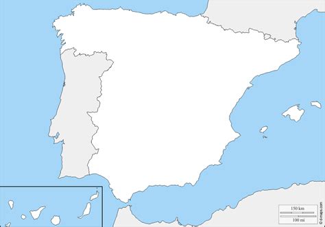 Metrický Příklad Neštěstí Silueta Mapa De España Calligrapher Velké
