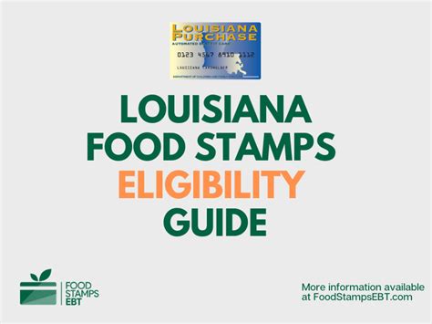 Here's everything you need to know. Louisiana Food Stamps Eligibility Guide - Food Stamps EBT