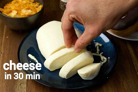 Cheese Recipe In 30 Minutes How To Make Mozzarella Cheese At Home