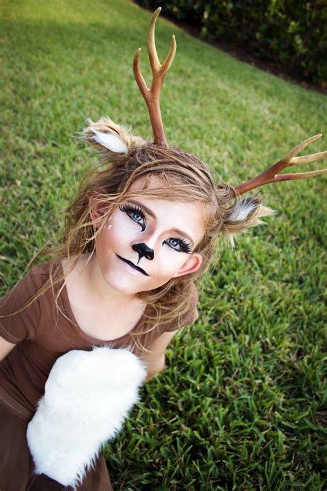 Deer Costume And Make Up Костюм оленя Костюмы на хэллоуин своими руками Дети на хэллоуин