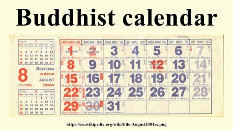 Buddhist Calendar Riset