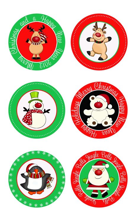 Christmas Toppers 2 Inch Kids Christmas Tags Printable Free