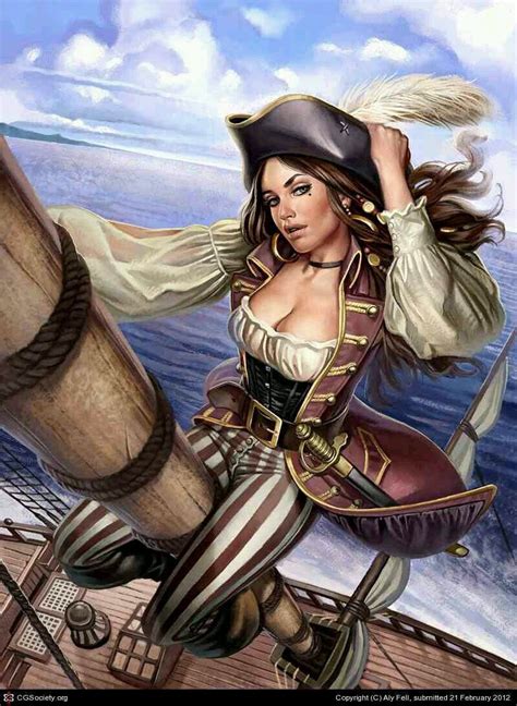 Pirate Woman Pirate Art Fantasy Art Women