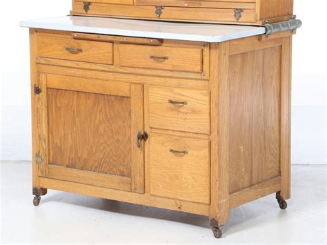 Boone Kitchen Cabinet Company Oak Hoosier Style Cabinet Circa 1930 Ebth