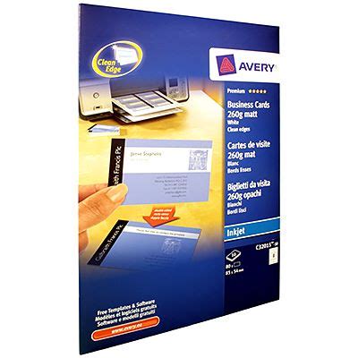 Personalize and print professional business cards right from your desktop. Avery Business Cards | Davpack