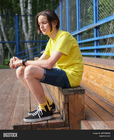 Teenager Boy Sitting Image And Photo Free Trial Bigstock