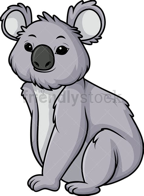Koala Bear Cartoon Clipart Vector Friendlystock