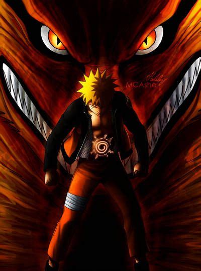 Naruto Kyubi Artwork By Mcashe Fond Decran Dessin Coloriage Naruto