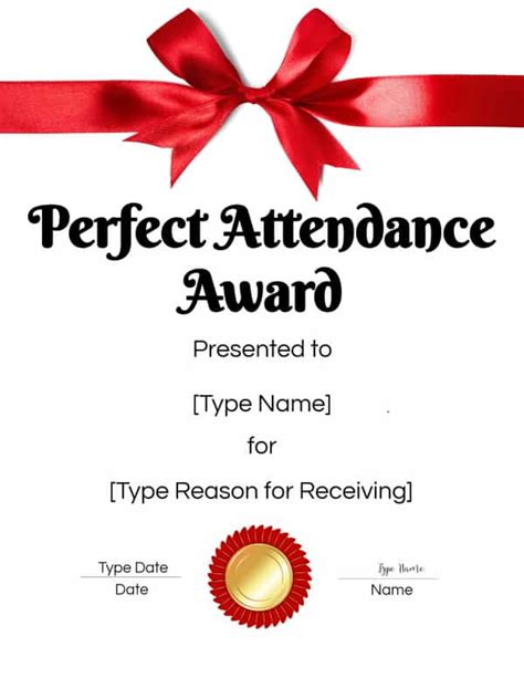 Free Attendance Certificate Templates