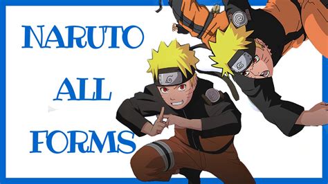Naruto Uzumaki All Forms And Ages Youtube