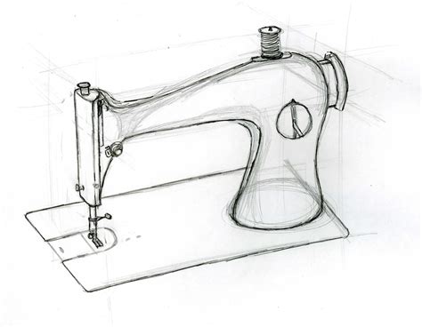 Sewing Machine Drawing Images Peepsburghcom