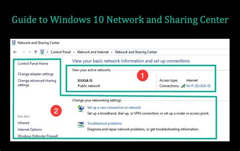 Guide To Windows 10 Network And Sharing Center Webnots