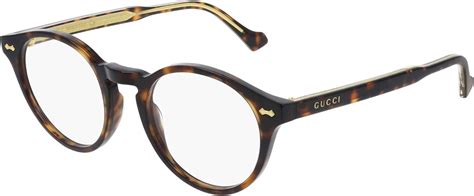 gucci pantos eyeglasses gg0738o 002 havana gold 48mm 738 clothing shoes and jewelry