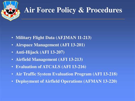 Ppt Air Force Flight Standards Agency And Airfield Operations