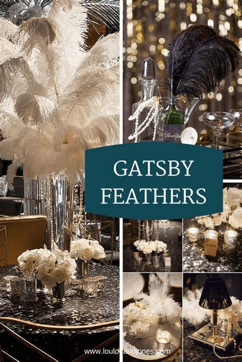 Great Gatsby 20s Feathers Via Loulou Jones Prom Themes Gatsby Party