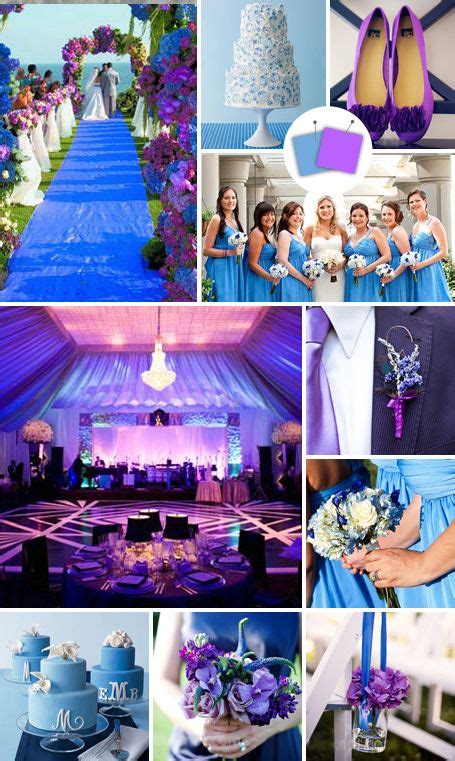 40 best Purple and Blue Wedding Ideas images on Pinterest | Purple