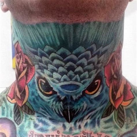 This is the main reason why you also need to have a wider body part where you will place it. 80 Throat Tattoos For Men - Cool Masculine Design Ideas