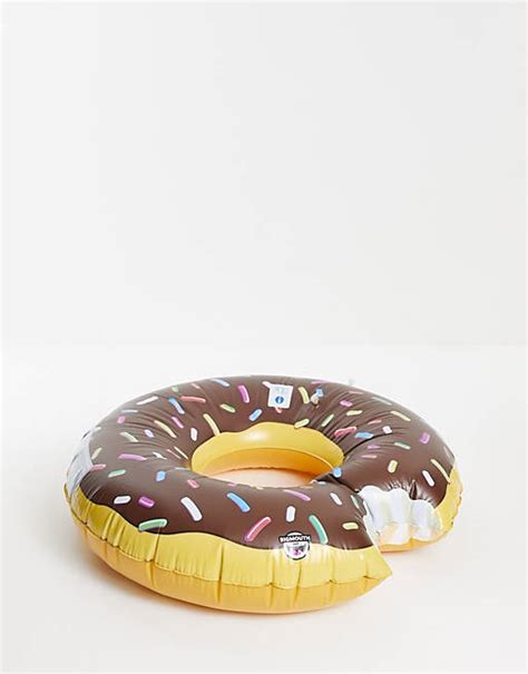 big mouth chocolate donut pool float asos