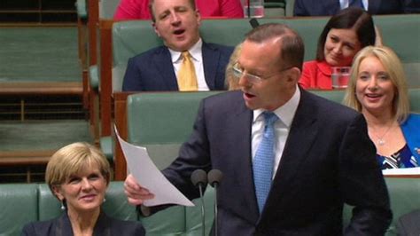 Abbott Nazi Reference Sparks Uproar In Parliament Bbc News