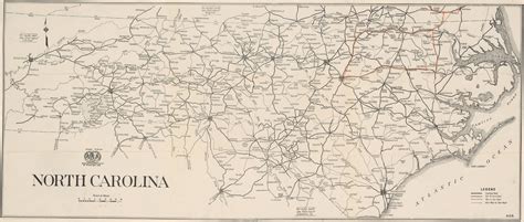 North Carolina Roads And Highways Nc Road Map 1920