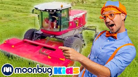 Blippi Learns About Farm Vehicles Learn Abc 123 Moonbug Kids