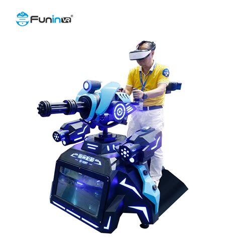 Virtual Reality 9d Shooting Game Machine Vr Cinema Gun War Gatling Simulator In Shopping Mall
