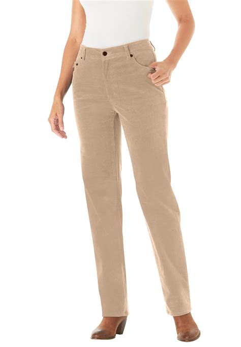 Woman Within Woman Within Womens Plus Size Petite Corduroy Straight