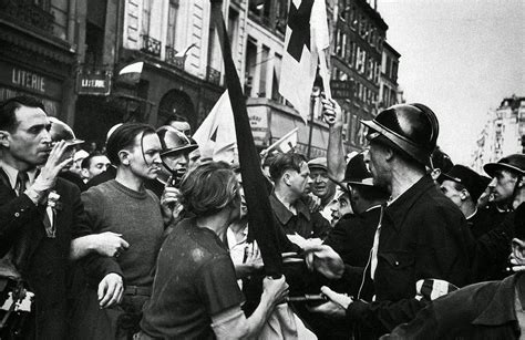 Members Of The French Resistance During The Liberation Of The City