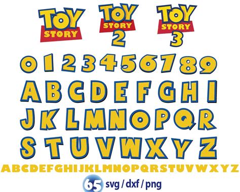 Toy Story Font Svg Toy Story Alphabet Svg Toy Story Png Inspire Uplift