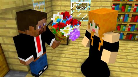 Alex And Steve Minecraft Love Story Minecraft Animation Youtube