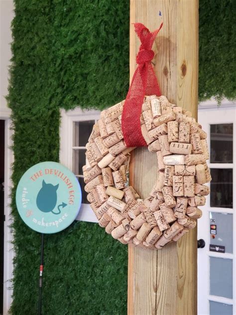 Make A Wine Cork Wreath At Our Diy Class At The Devilish Egg In Raleigh