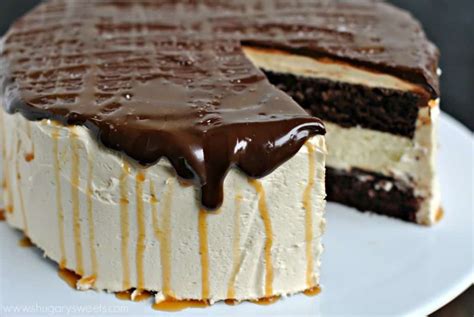 Salted Caramel Chocolate Cheesecake Cake Shugary Sweets